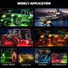 RGB Rock Lights, 8 Pods 36 LEDs SMD Chips Super Bright App Control Underglow Neon Light Exterior Chassis Wheel Well Glow Kit For Off Road Cars Trucks