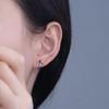 Women Party Silver Plate Street Wear Korean Earrings Men Hoop Earrings Ear Buckle Men Accessories