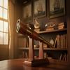 Nautical Handheld Pirate Brass Telescope with Box/Case,Sailor Home Decor Pirate Boat  35.56 Cm Rustic Home Decor