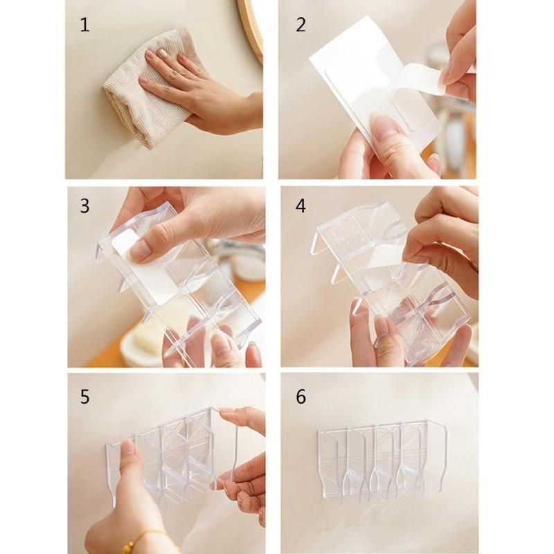 Vertikaler Handcremespender Wandmontierte Aufbewahrungseinheit Mehrere Fächer Badezimmer Hautpflege Regale Organizer