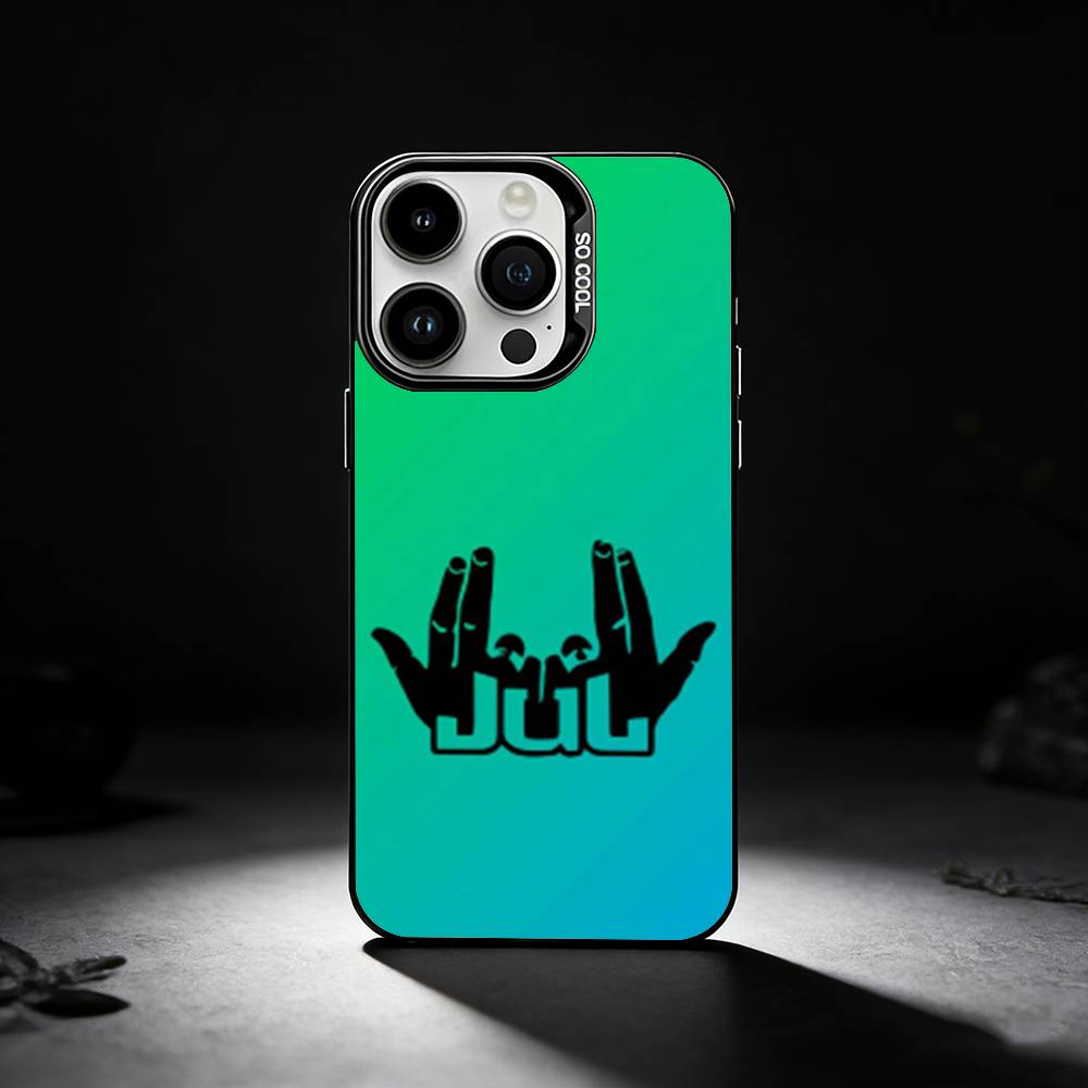 Rapper J-JuL C'est Pas Des Lol Phone Case For iPhone 17,16,15,14,13,12,11 Plus,Pro Max,XS,Colored silver phone case