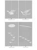 Creative Butterfly Swan Swallow Pendant Light for Bedroom or Living Room