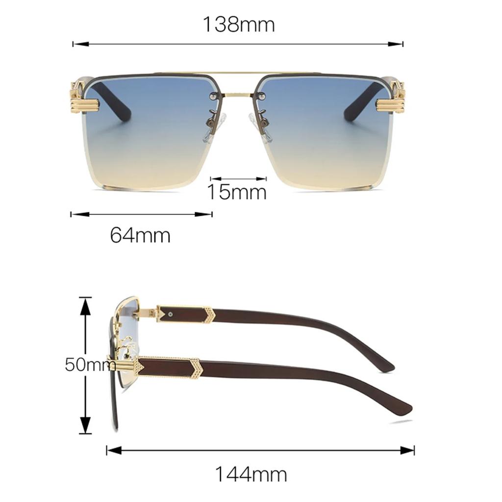 New Sunglasses For Men Women Trendy Sun Glasses Goggle Man Brand Designer Square Glasses Shades Female Eyewear Sunglasses