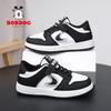 Babu Bean Classmate Boys Sneakers Spring and Autumn New Leather Surface Waterproof Single Shoes Children's Shoes Medium and Older Children 2025