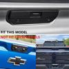 Carbon Fiber Style Car Rear Trunk Door Handle Cover Trim For Chevrolet Silverado
