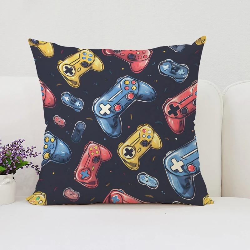 Home Decor TV Game Fan Style Square Pillowcase Cushion Cover Anime New Design Gamer Grip Printed 45x45 Gift for Kids