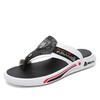 Mode Sommer Schuhe Herren Hausschuhe Echtes Leder Herren Flip Flops Flach Herren Sandalen Urlaub Rutschfest Strand Sandalen Duschschuhe Herren Sty