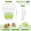 6/12 Pcs 3 Inch Clear Nursery Pot Plastic Seed Starter Pot with Reinforced Silicone Base Starter Plant Pot Gardening Accessories