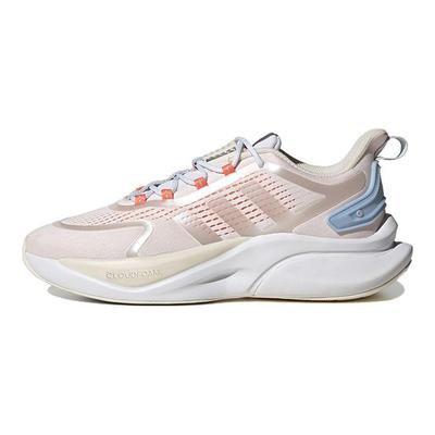 Alphabounce+ Vârf Rotund cu Șireturi Rezistente la Alunecare Durabile Pantofi de Alergare Joasă Unisex Pantofi de Alergare Roz Albastru IG3074