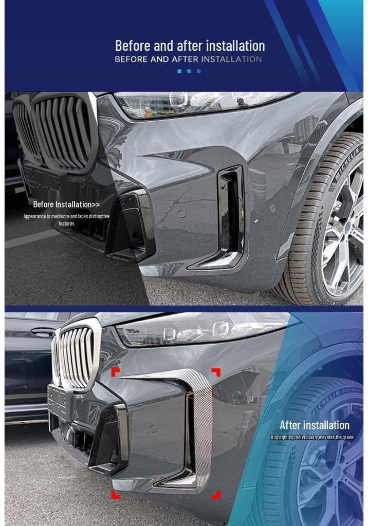 Suitable for BMW: Front Lip & Wing Modification Kit