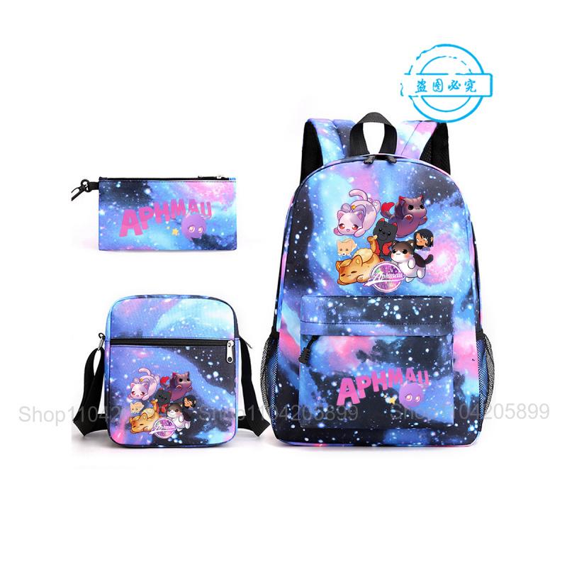Aphmau mugursoma Studentu Mochila Skolas soma