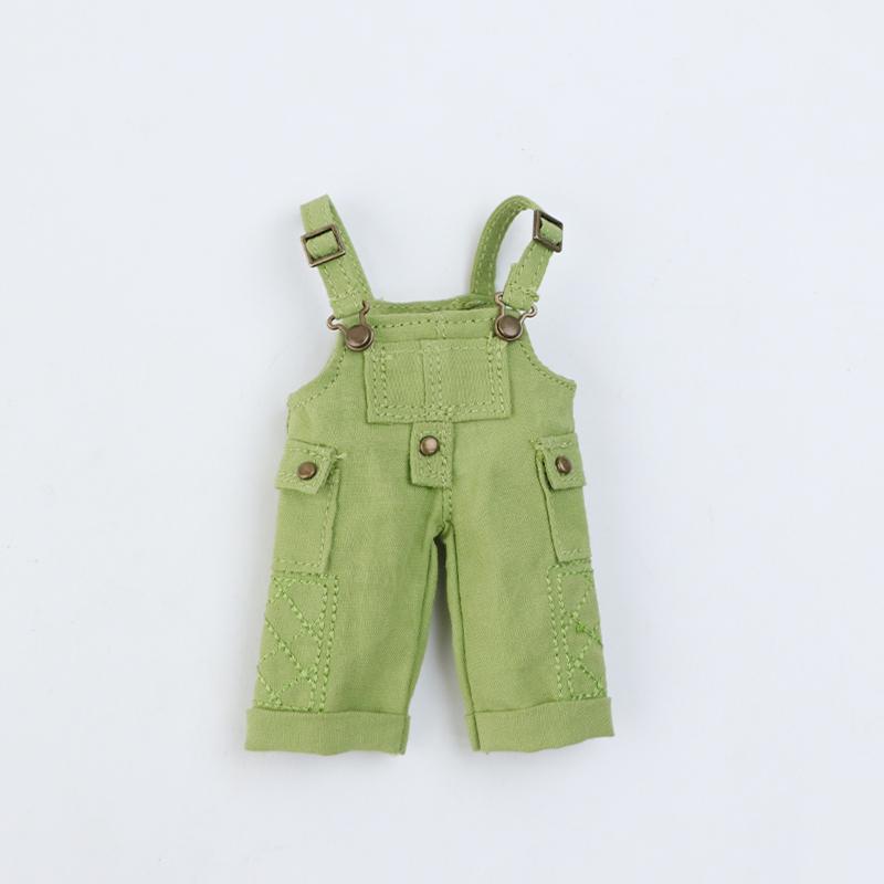 Ob11 Doll Clothes Fashion Tops Jeans Denim Overalls Cute Multi-color Working Outdoor Pants For 1/12 Bjd Dolls Accessory