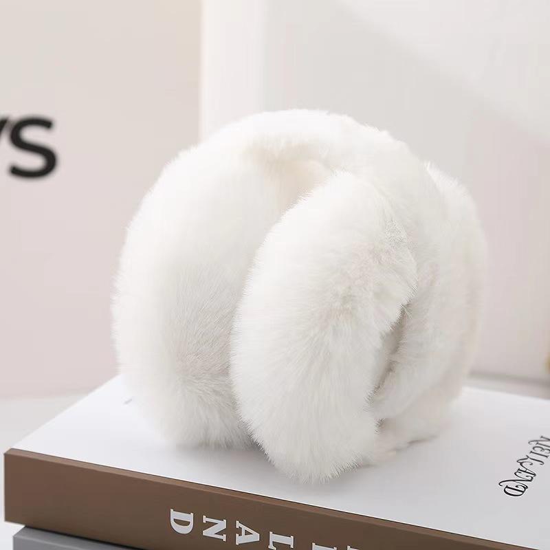 

Winter Warmer Earmuffs for Women Men Fashion Outdoor Earflap Protection Ear Muffs Ear Solid Soft Plush Ear Keep Cover белый