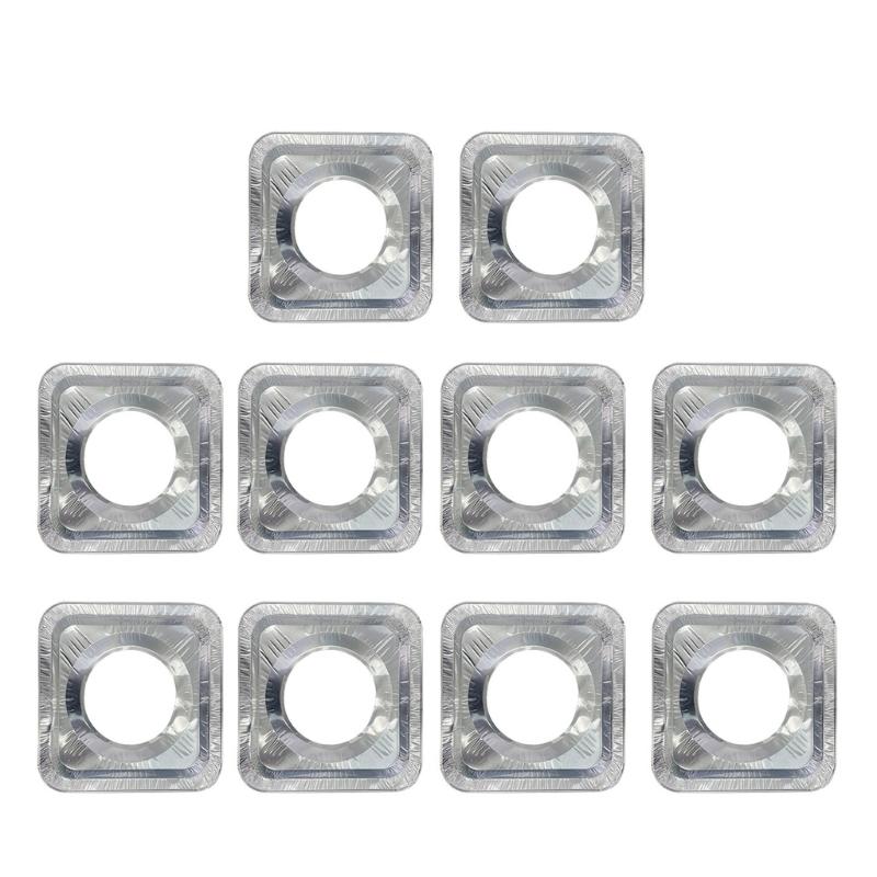 Stovetop Cover Aluminum Foils Liner Rounds/Square Stove Burners Cover Stove Protectors for Kitchen Gases StoveTop