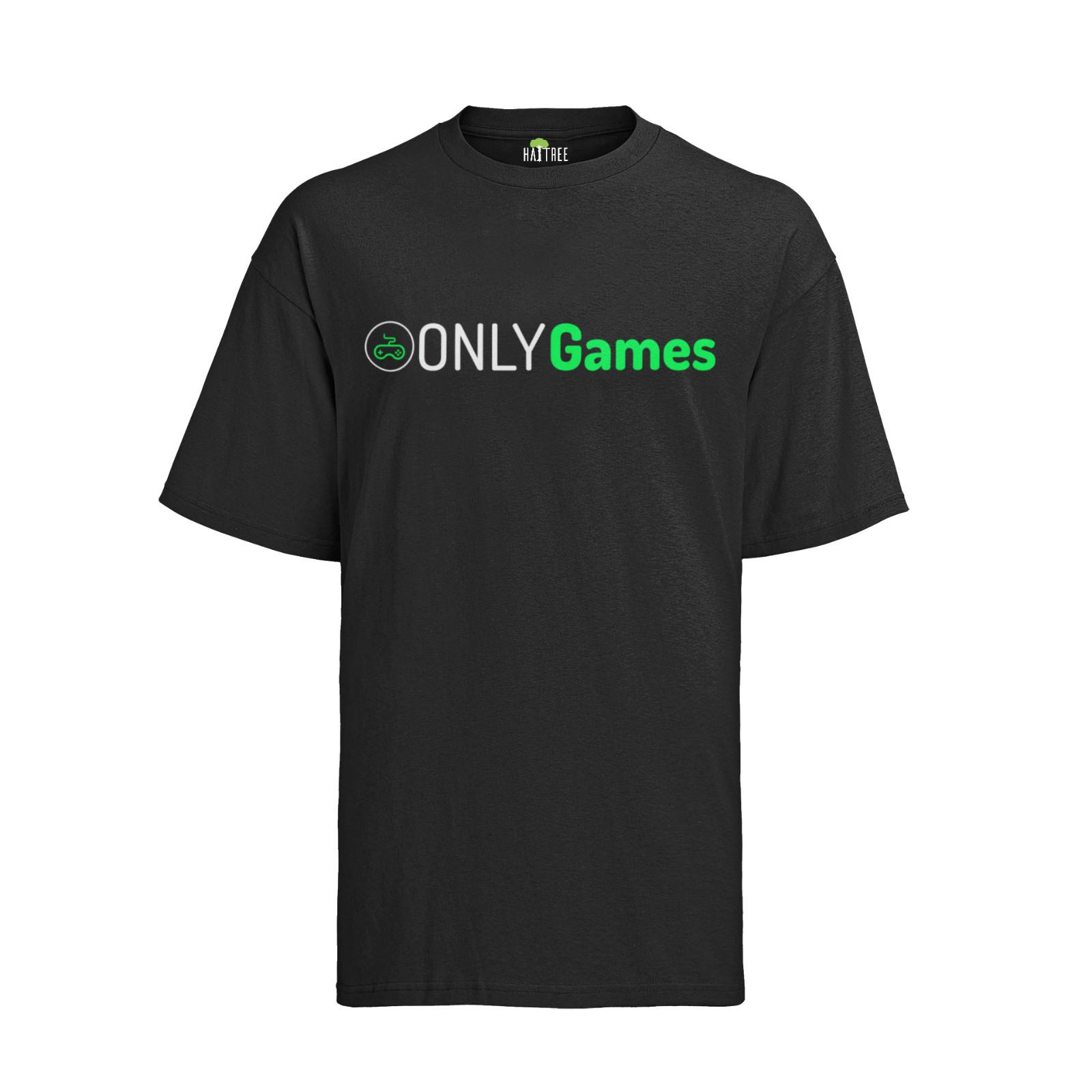 Gaming Shirt Only Games Geek Nerd Gamer Console PC Gamer Organic Mens T-Shirt Mens Womens Tees Top XL