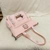 Sweet Beauty Large Canvas Bag Style Japanese Female CampusUses Make Up Bag Cartoon Bag Korean Version of Fresh Female Shoulder Bag Fit