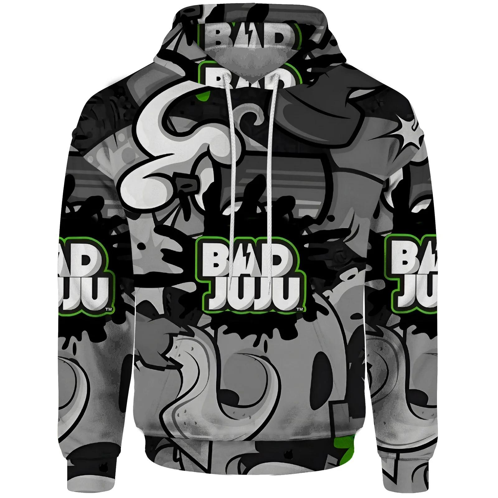 

Осенняя мужская новая модная толстовка с капюшоном с 3D-принтом в стиле комиксов, нейтральный стиль, хип-хоп, повседневный свободный пуловер, спортивный топ 6XL