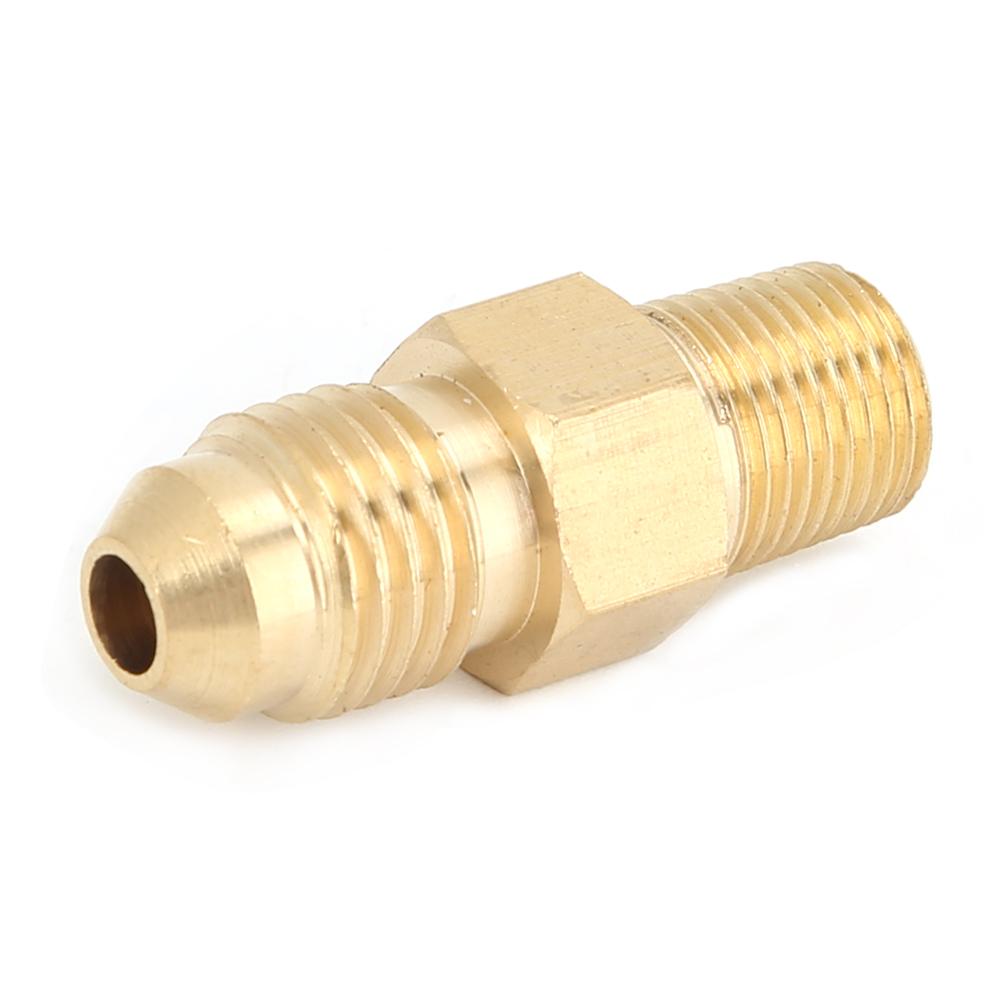 2PCS Brass Adapter Oil Gas Fitting Straight Male AN4 To 1 8in Male NPT Connector