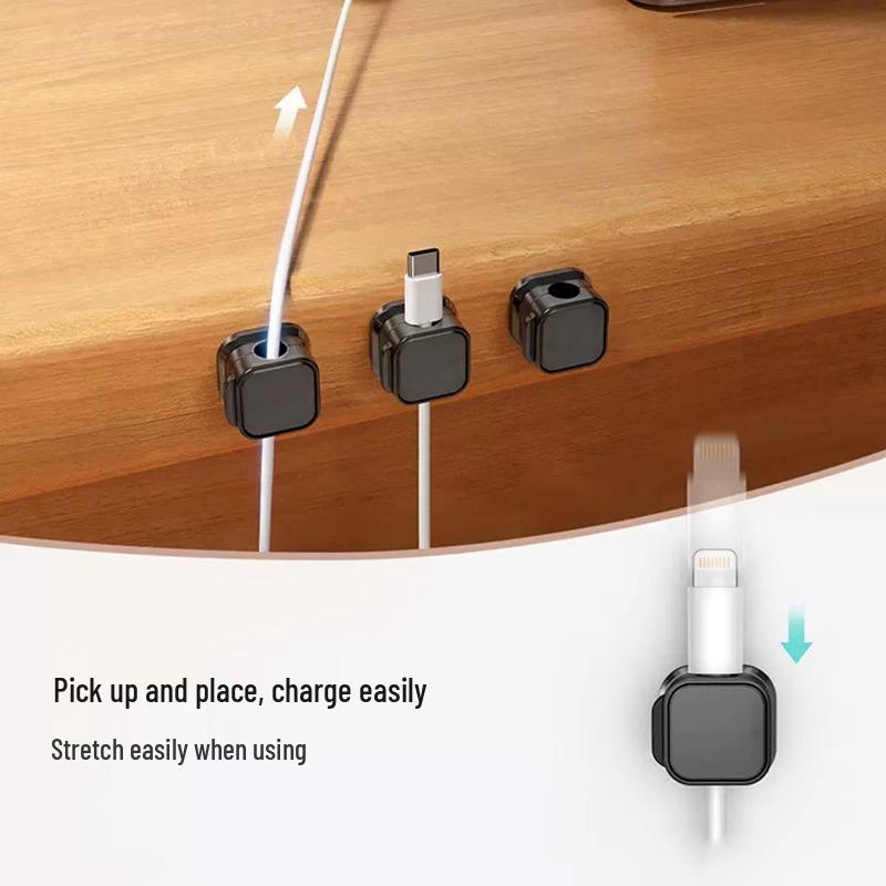 Magnetic Cable Organizer & Holder for Desk or Car