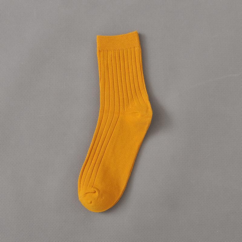 

Men s Autumn and Winter Commercial Solid Color Cotton Tube Socks 1 pair