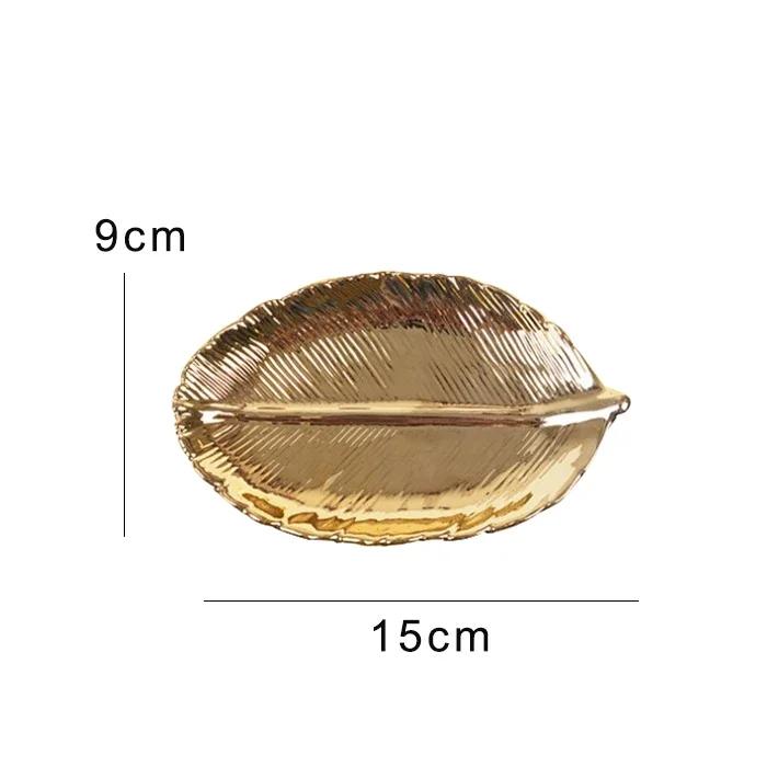 Nordic Ceramic Feather Plate Banana Leaf Tableware Fruit Snack Tray Kitchen Home Decoration Accessories Dinner Sushi Cake Plate