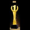 Creative Electroplated Resin Trophy, Crystal Base , Dance , Music , Sports, Competition Awards, Customized, Home Decoration, 1Pc