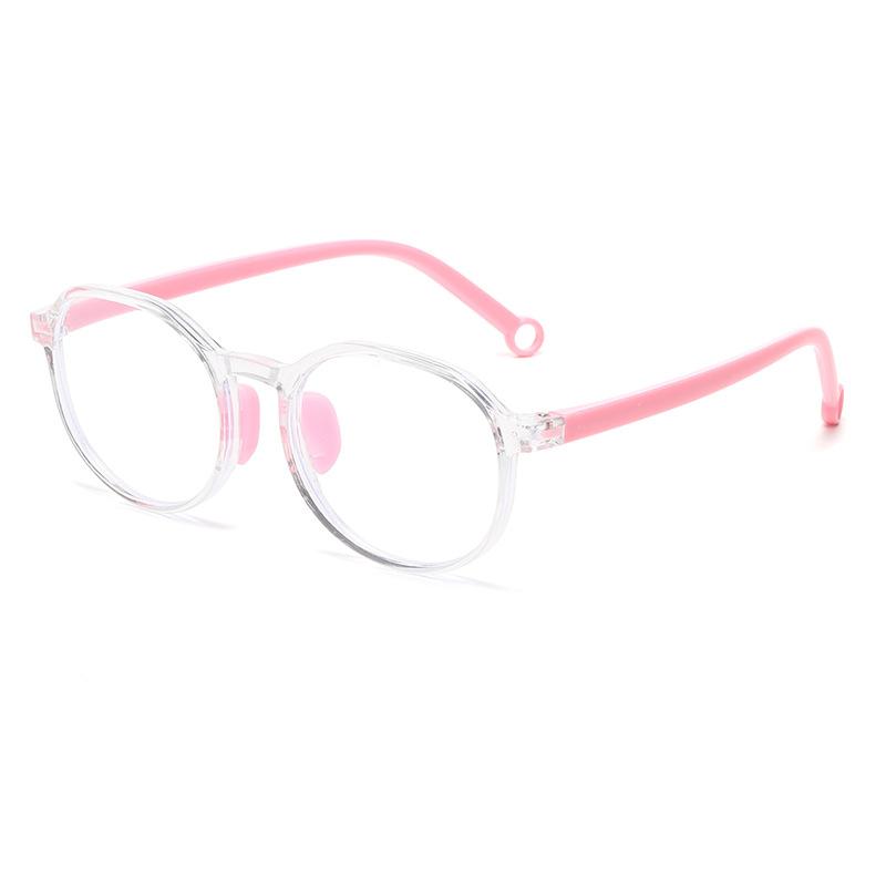 7340 Round Frame Children'S Literary Glasses Frame 2025 New Boys And Girls Pc Frame Anti-Blue Flat Glasses