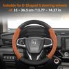 Suitable for Honda Suede Matte Carbon Fiber Texture Steering Wheel Cover Suitable for Civic Fit 8Th Gen 8 City Accord 9 10 Vezel Freed Breeze 7 ZB4
