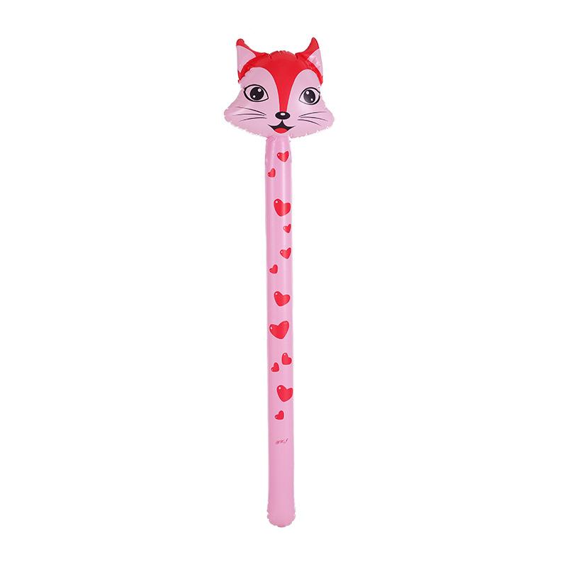 Cartoon Animal Inflatable Giraffe Stick Balloon Toy for Children
