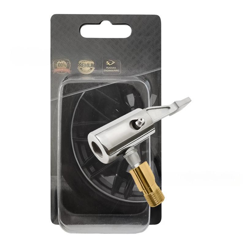 Portable Inflatable Pump for Car Tire Air Chuck Compressor Tire Inflator Tire Chuck with Barb Connector for Hose Repair.