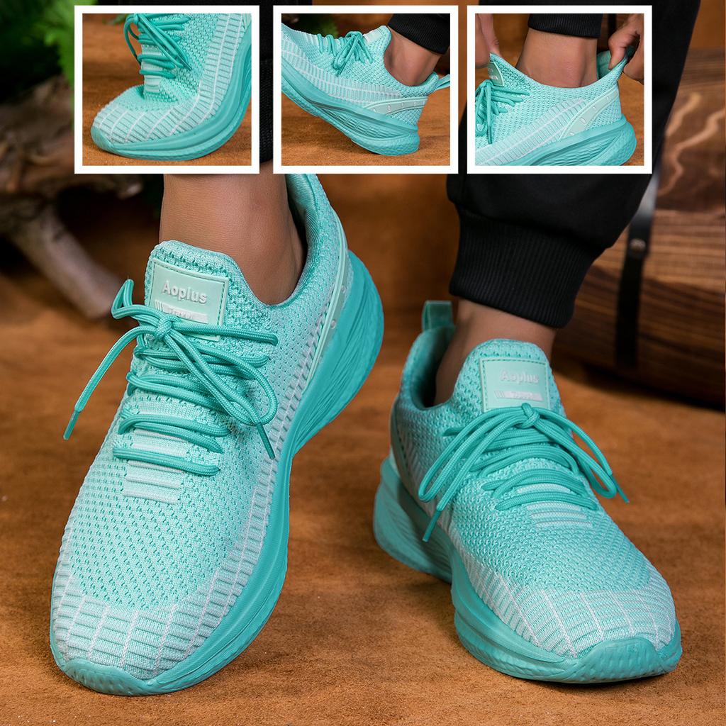 Summer shoes men's shoes colored mesh men's shoes breathable sports and leisure running shoes