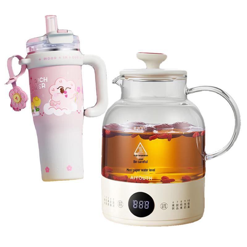 RELEA Mighty Water Guardian Thermos Cup & Aiqingchun Health Pot Bundle