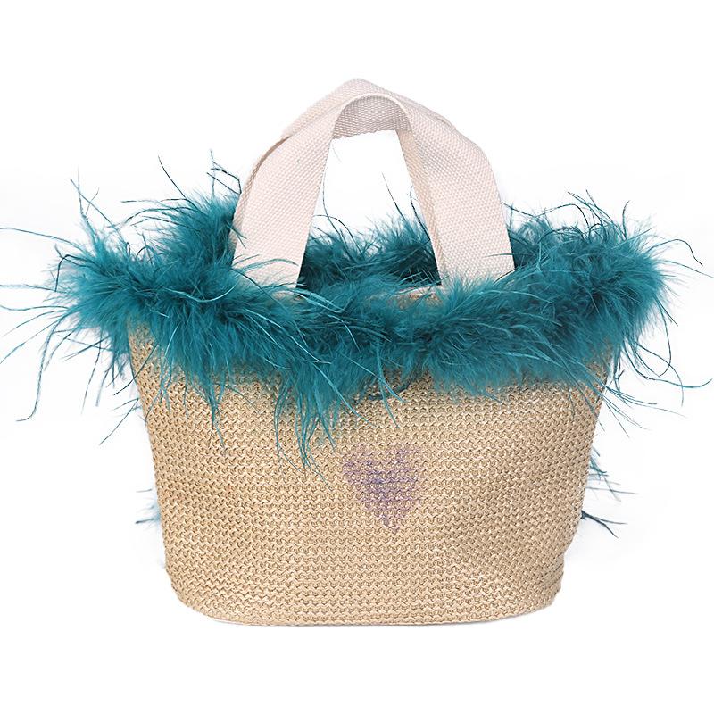 2 Yards Straußenhaar Oberstreifen Farbige Federstreifen Performance Tanzkleidung DIY Dekorative Materialien Bekleidungszubehör