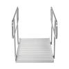 Wheelchair Ramp with Handrails, 1806 x 830 mm, Heavy Duty Wide Aluminum Wheelchair Ramp with Adjustable Legs, 453.6 kg Capacity, Portable Threshold