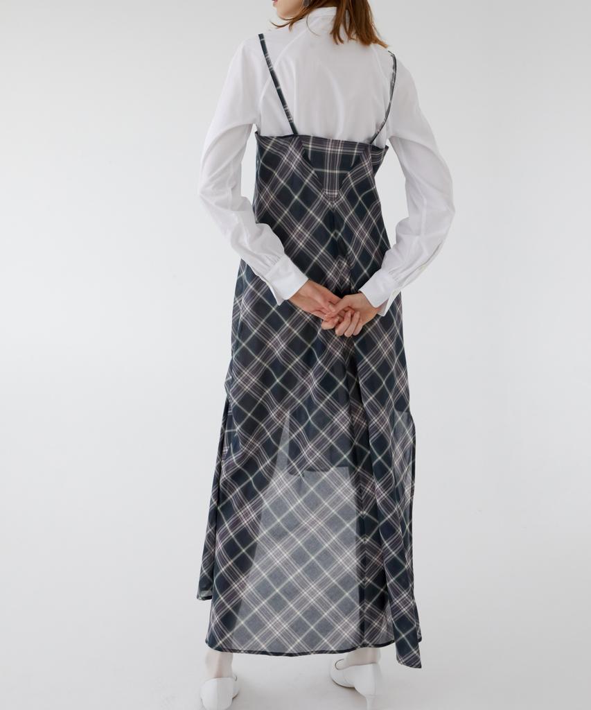 Asente Check Asymmetrical Dress