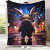 6 Style Pikachu Pokemon Flannel Blanket,Ultra Soft Warm Plush Throw for Home Bedroom Bed Sofa Cover Office Camping Picnic Gift