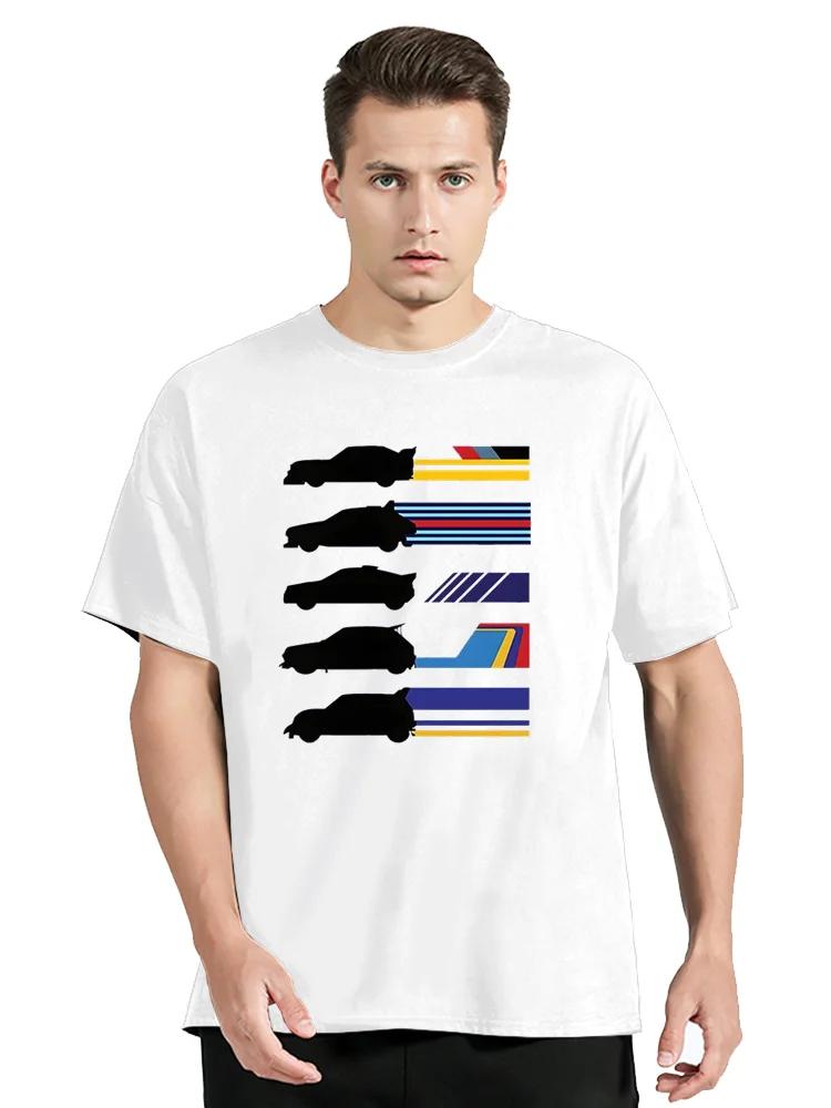 Gruppe B Rallye Klasse 1986 Herren T-Shirt Mode Lässig Hip Hop Rundhals Auto Rallye T-Shirt Baumwolle T-Shirts Oberteile