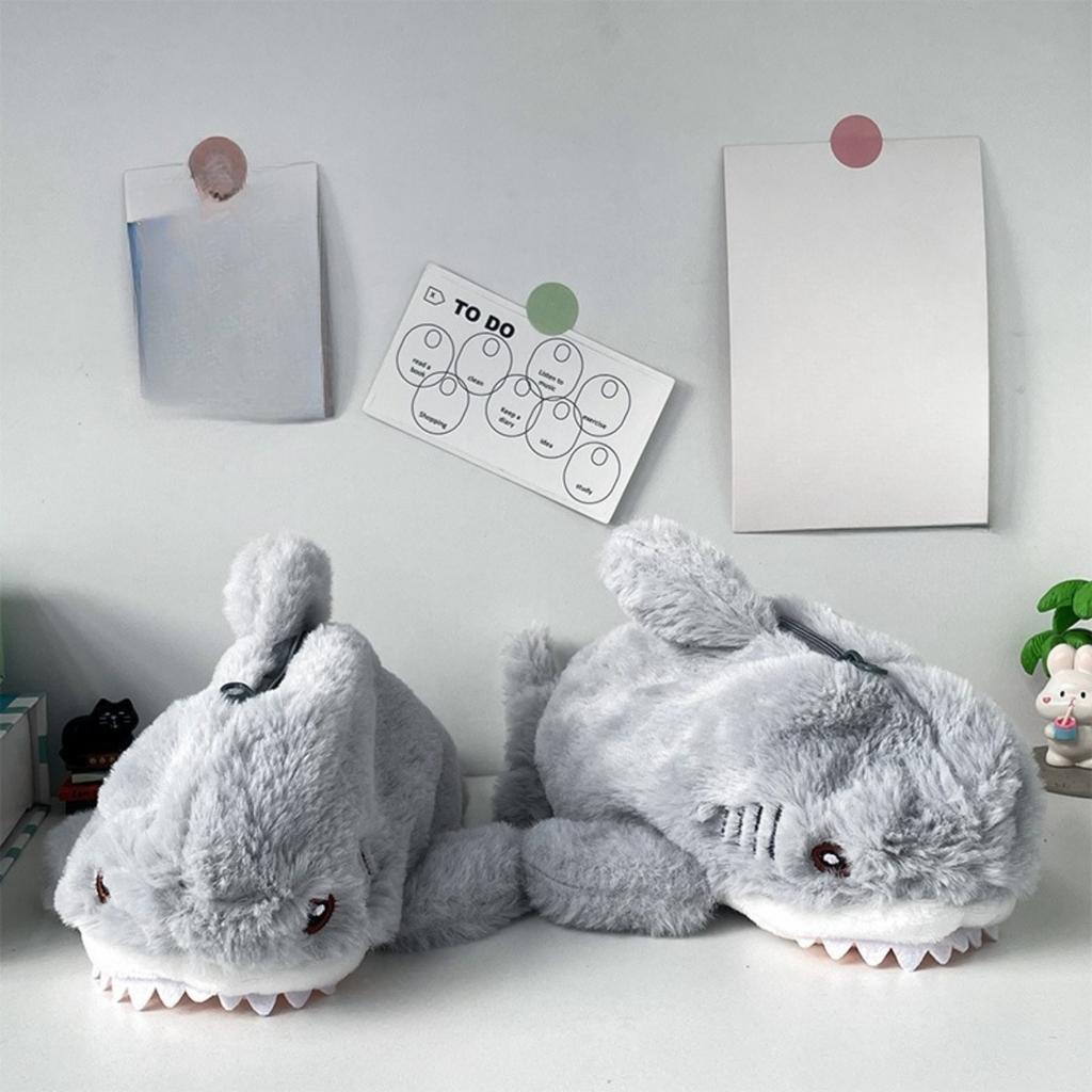 Ocean Shark Pen Bag, Cute, Portable, Large Capacity Storage Student Stationery Bag, Creative Cartoon Gift