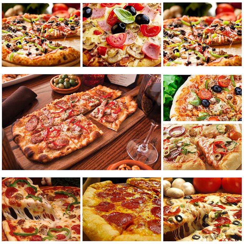 Restaurant Leckere Pizza Thema Dekoration Malerei Home Dekoration Leinwand Figur Wandgemälde für Zuhause Wohnzimmer Dekor