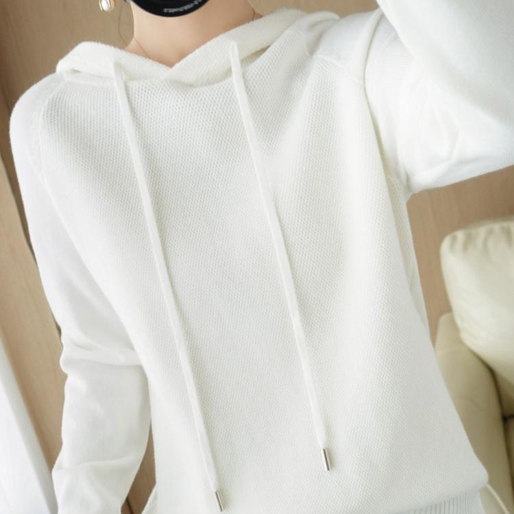Hooded Knitted Hoodie Women's Autumn and Winter Pullover Casual Loose Sweater Versatile Knitted Sweater