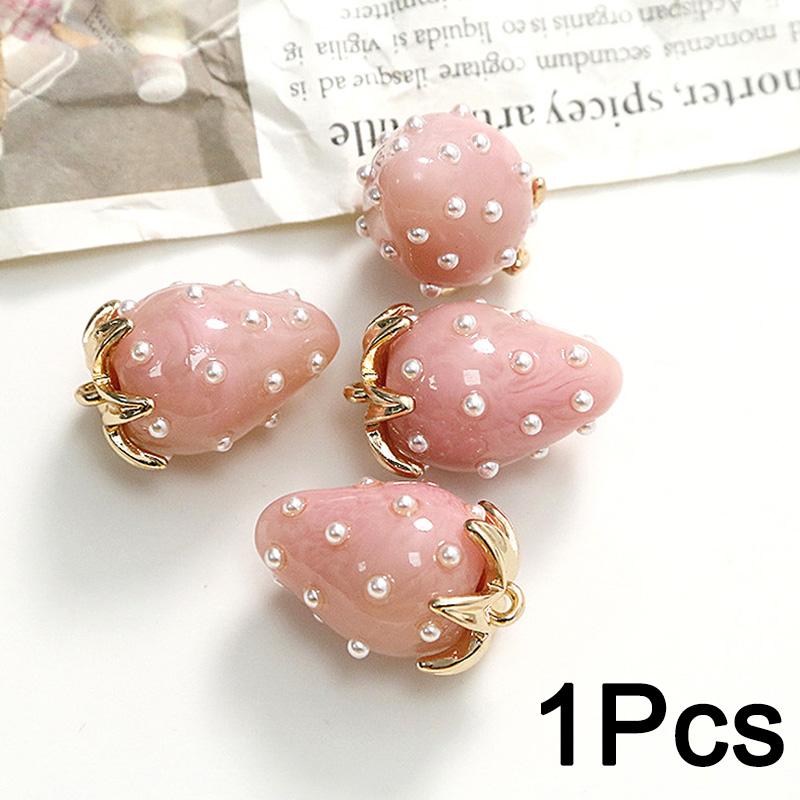 1 pieza Pendiente Bling Hecho a Mano Moda 3D Fresa Resina Colorida DIY Accesorios de Joyería Abalorios Tamaño Grande