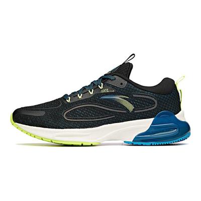 Tron 1.0 Shock Absorbers Slip Resistant Abrasion Resistant Breathable Low Top Running Shoes Men's Black Blue 112115586-3