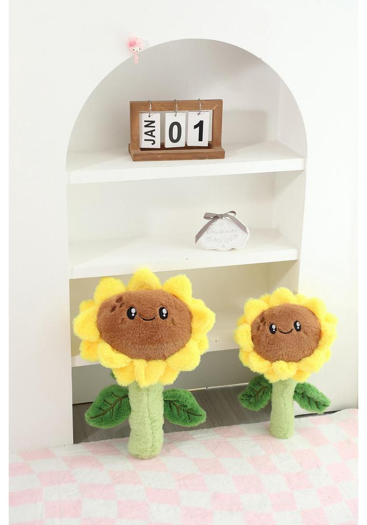 Soft Sunflower Plush Toy: Cute Expression Pillow or Wedding Ornament
