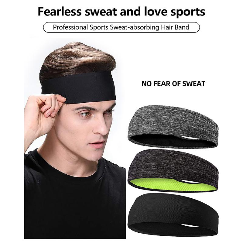 Svettebånd For Menn Kvinner Elastisk Sport Hårbånd Hodebånd Yoga Pannebånd Hodeplagg Hodetrekk Sport Hårtilbehør Sikkerhetsbånd