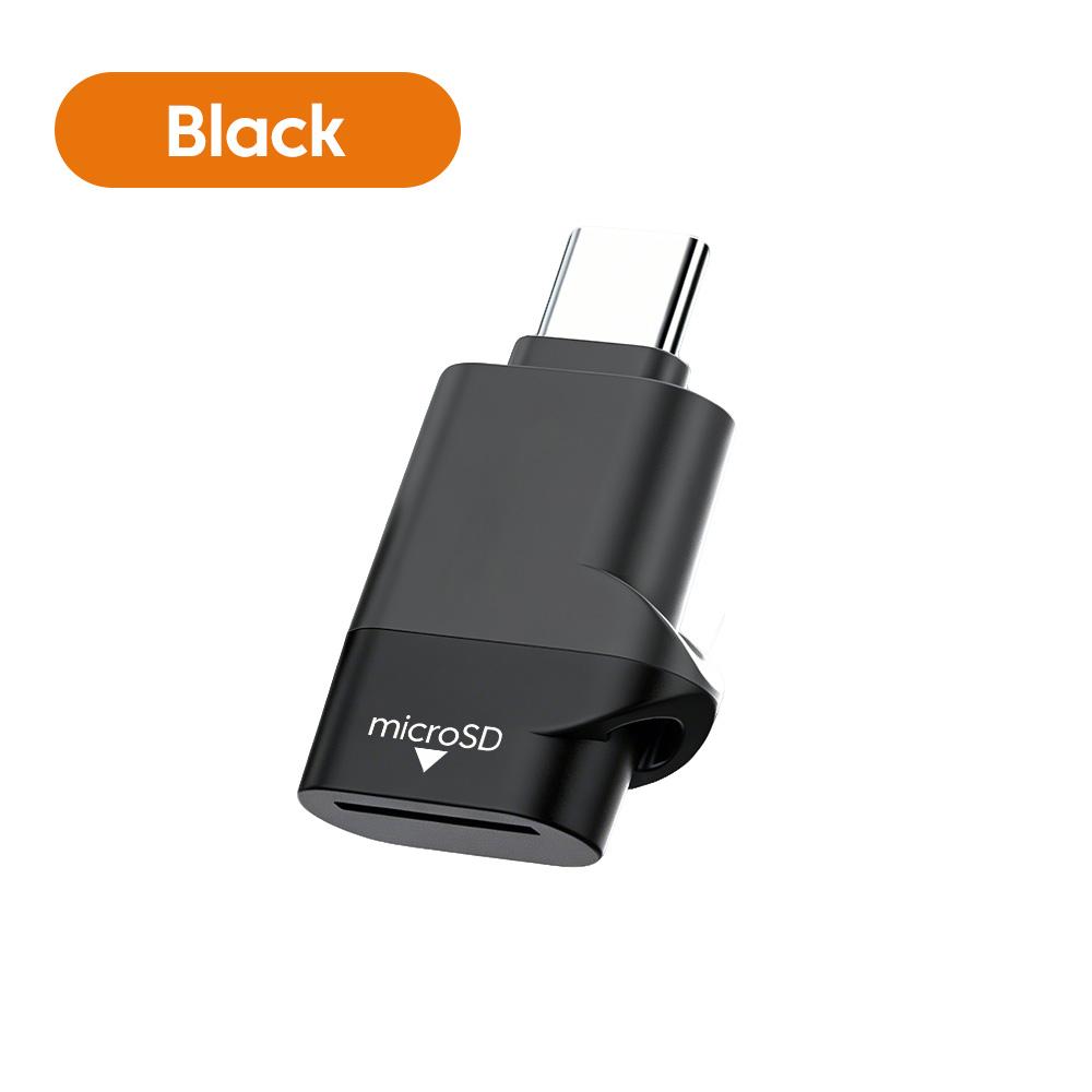 

TF Card Reader External Storage Black Stretch for Memory Stick USB C 3.0 For Iphone 17 16 Mini TF Card Reader чёрный