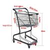 Chugouchuang Double-Layer Shopping Cart with Basket