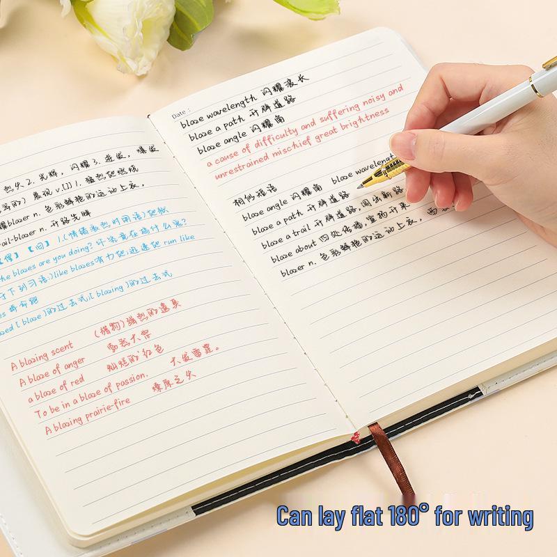 Floral Password Notebook: Leather Lock Diary for Students, Gift-Ready Lined Journal