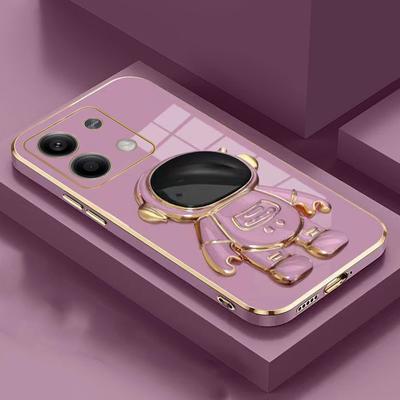 Luxury Astronaut Soft Phone Case For Xiaomi Redmi Note 13 13ProPlus 13C 12S 12C 1S 10A 10C 9S POCO X6 M6Pro Stand Silicone Cover