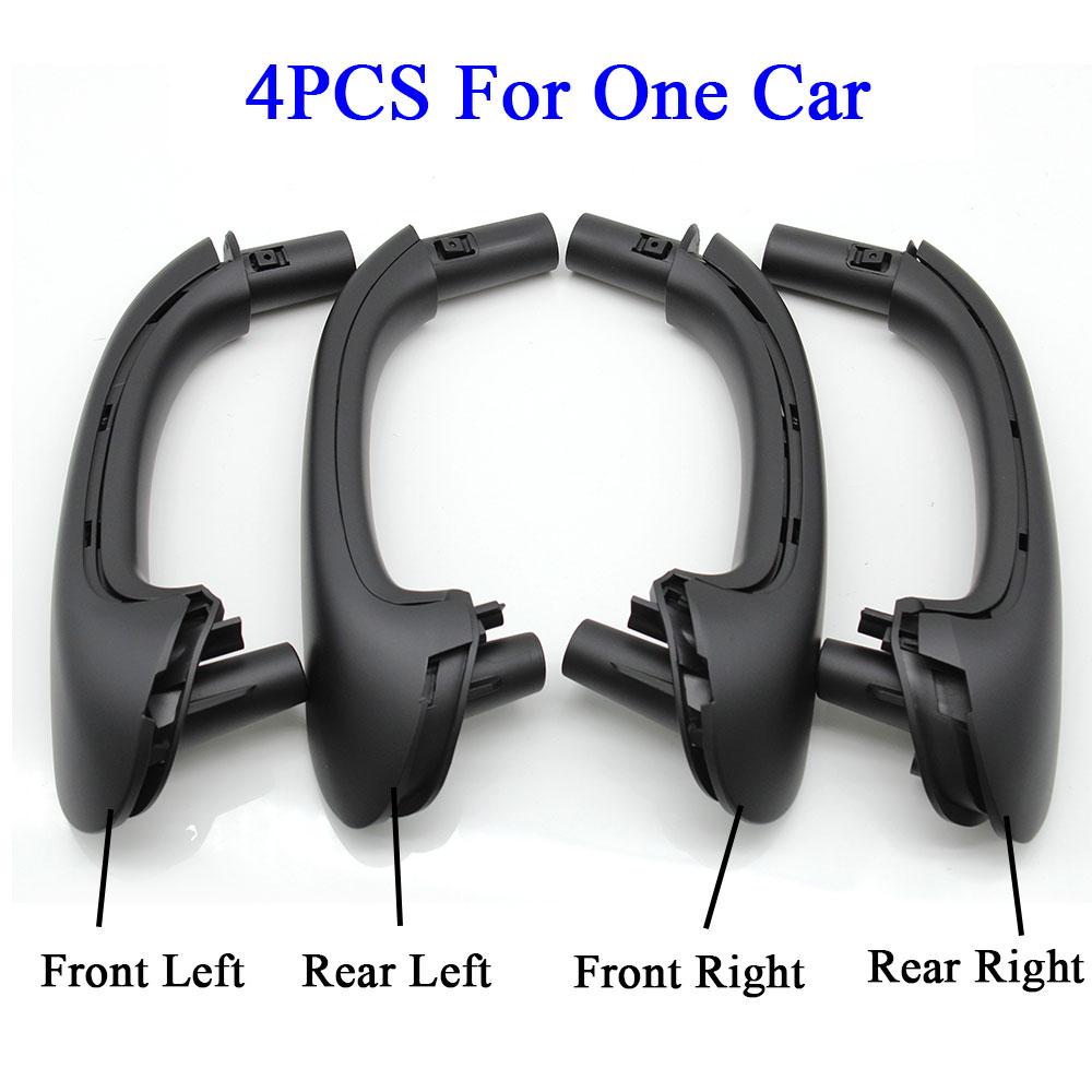2PCS/4PCS Car Interior Black Beige Gray Front Door Pull Handle Set Replacement For Mercedes Benz W203 C Class Sedan