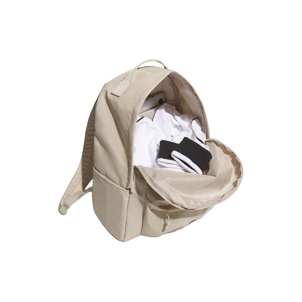 Adidas Fashion Casual Zipper Backpack Unisex Backpack Khaki IM5215